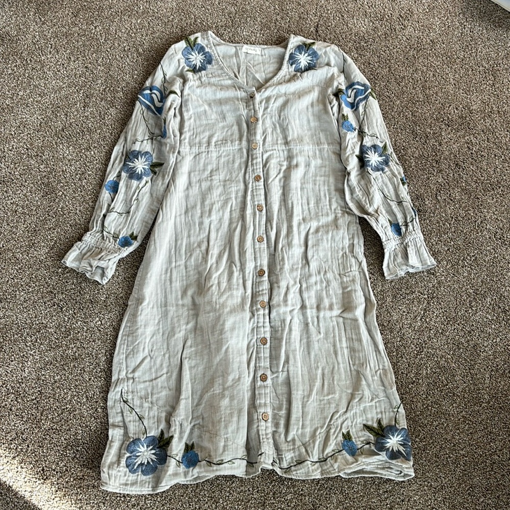Embroidered roolee dress